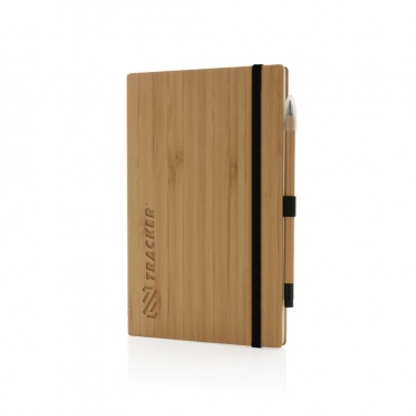Logotrade corporate gifts photo of: Bamboo notebook and infinity pencil set