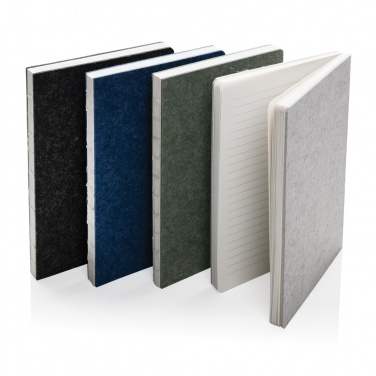 Logotrade promotional merchandise photo of: Phrase GRS certified recycled felt A5 notebook