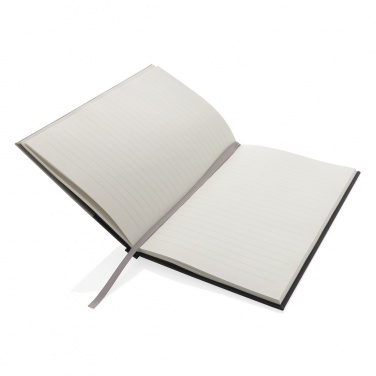 Logo trade business gifts image of: Words GRS certified RPET & Kraft A5 notebook