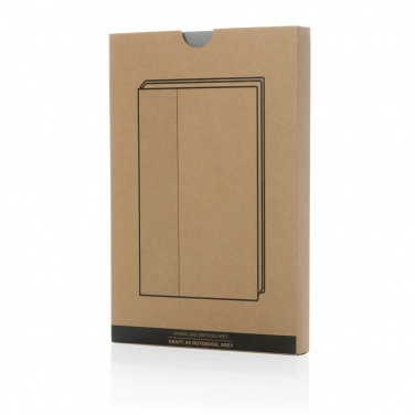 Logotrade promotional item picture of: Words GRS certified RPET & Kraft A5 notebook
