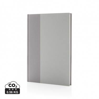 Logo trade promotional gifts picture of: Words GRS certified RPET & Kraft A5 notebook