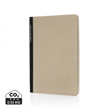 Logo trade advertising products image of: Stylo Sugarcane paper A5 Notebook