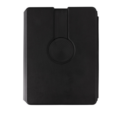 Logo trade promotional gifts picture of: Swiss Peak RCS rePU notebook with 2-in-1 wireless charger