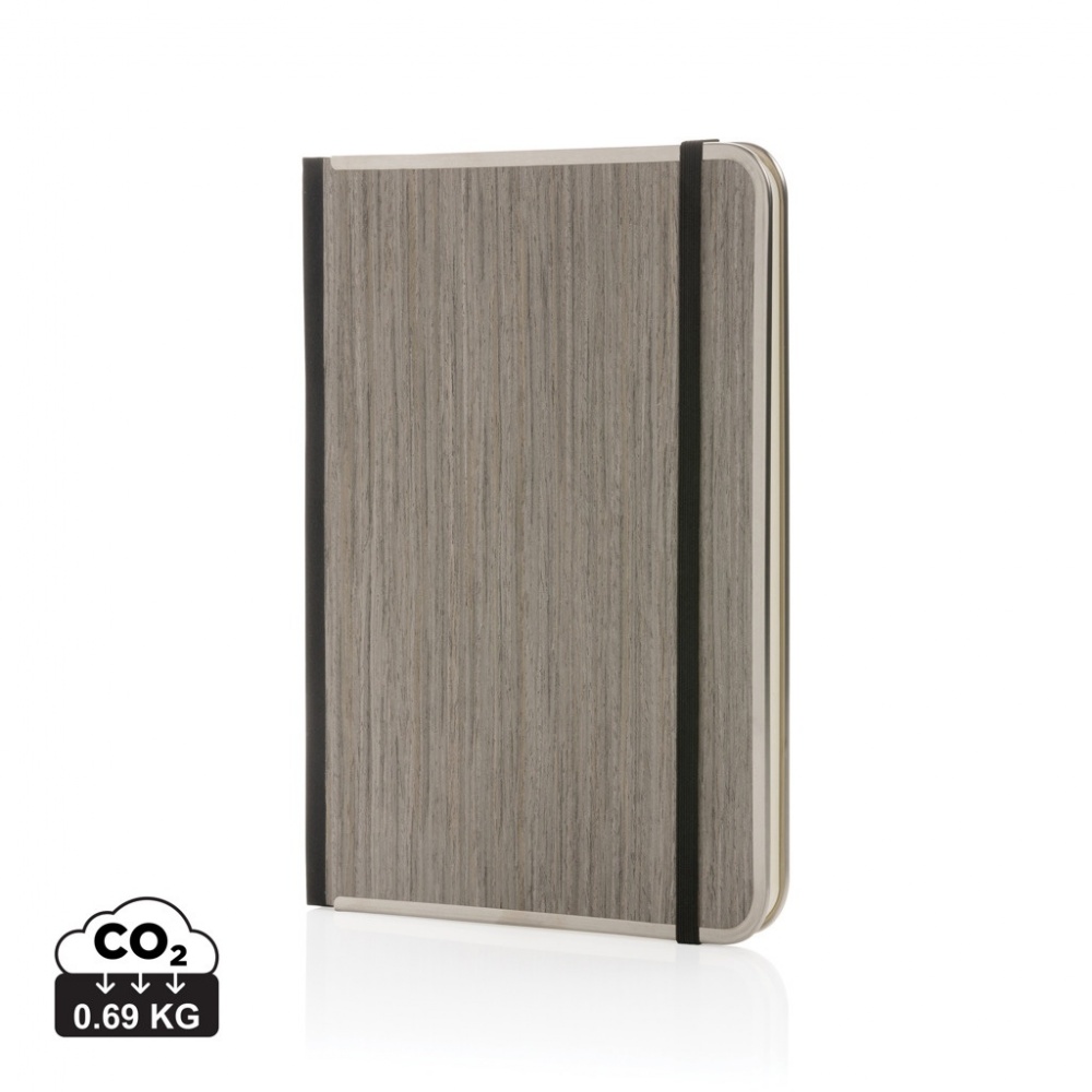 Logotrade business gifts photo of: Treeline A5 wooden cover deluxe notebook