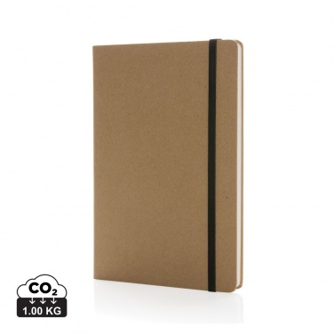 Logotrade promotional merchandise photo of: Craftstone A5 recycled kraft and stonepaper notebook