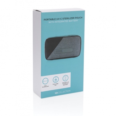 Logo trade promotional merchandise picture of: Portable UV-C steriliser pouch with integrated battery