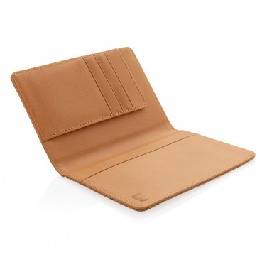 Logo trade business gift photo of: Cork secure RFID passport cover