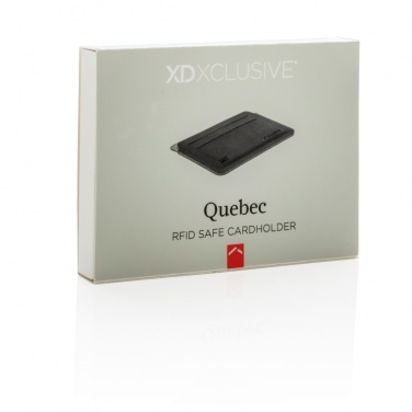 Logo trade promotional giveaway photo of: Quebec RFID safe cardholder