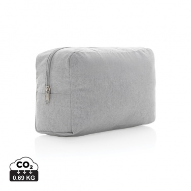 Logo trade promotional giveaways image of: Impact Aware™ 285 gsm rcanvas toiletry bag undyed