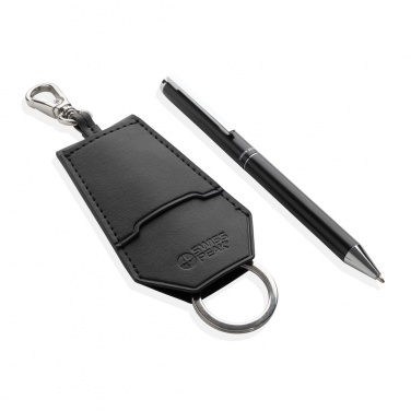Logotrade advertising product image of: SP Tula RCS certified recycled PU key holder and pen set