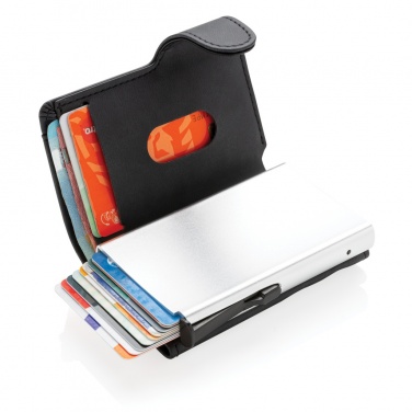 Logotrade corporate gifts photo of: Standard aluminium RFID cardholder with PU wallet