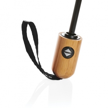 Logotrade promotional items photo of: 21" Impact AWARE™ RPET 190T bamboo auto open/close umbrella
