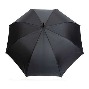Logotrade promotional items photo of: 27" Impact AWARE™ RPET 190T auto open bamboo umbrella