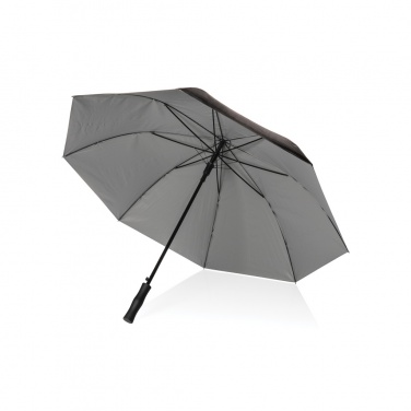 Logo trade promotional products picture of: 27" Impact AWARE™ RPET 190T dual colour auto open umbrella