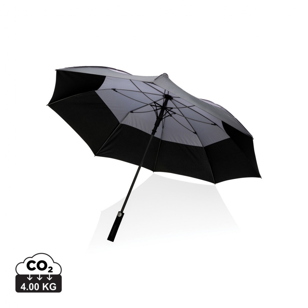 Logotrade promotional products photo of: 27" Impact AWARE™ RPET 190T auto open stormproof umbrella