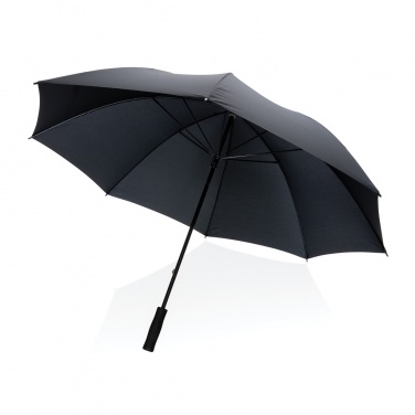 Logo trade business gifts image of: 30" Impact AWARE™ RPET 190T Storm proof umbrella