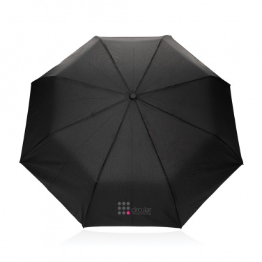 Logo trade promotional item photo of: Kaycey 21" AWARE™ RPET Acacia wood mini auto open umbrella