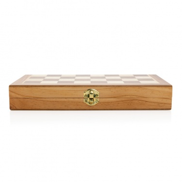Logo trade corporate gift photo of: Luxury wooden foldable chess set