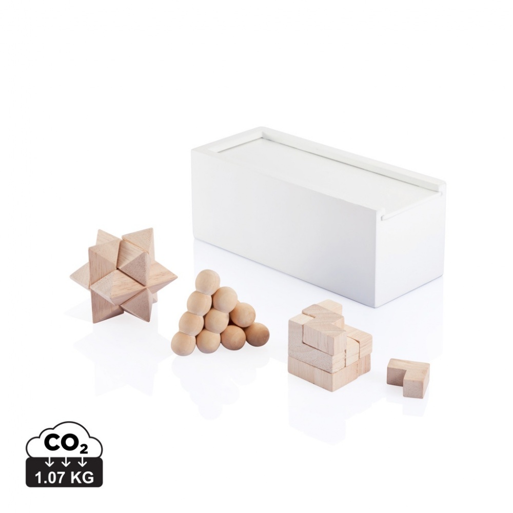 Logo trade advertising product photo of: 3 pcs brain teaser set