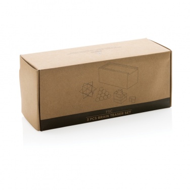 Logo trade promotional gift photo of: 3 pcs brain teaser set