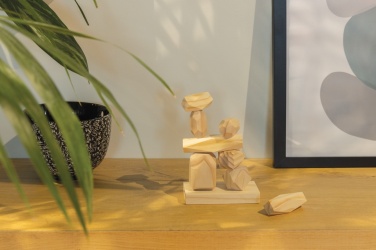 Logo trade advertising products picture of: Ukiyo Crios wooden balancing rocks in pouch
