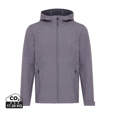 Logo trade promotional merchandise picture of: Iqoniq Makalu men recycled polyester soft shell jacket