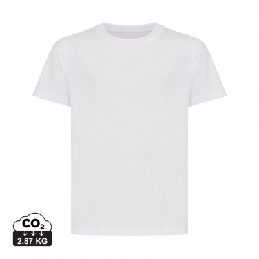 Logo trade promotional giveaway photo of: Iqoniq Koli kids lightweight recycled cotton t-shirt