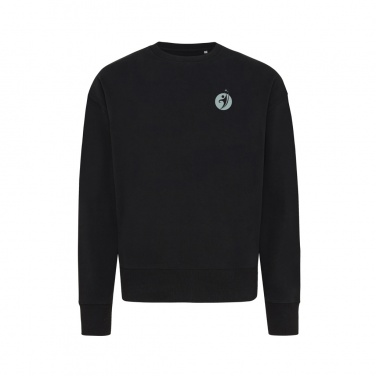 Logo trade promotional product photo of: Iqoniq Kruger relaxed recycled cotton crew neck