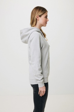 Logo trade corporate gift photo of: Iqoniq Torres recycled cotton hoodie undyed