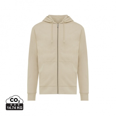 Logo trade business gift photo of: Iqoniq Abisko recycled cotton zip through hoodie