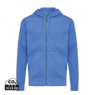 Logo trade business gift photo of: Iqoniq Abisko recycled cotton zip through hoodie