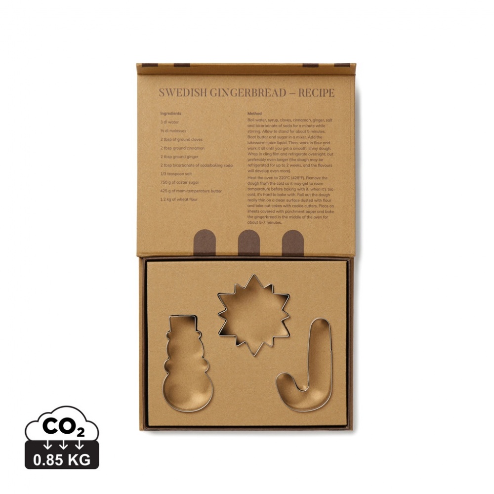 Logo trade promotional gifts image of: VINGA Classic cookie cutter 3-piece set