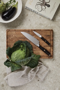 Logo trade corporate gifts image of: VINGA Tara RCS recycled steel chef's set