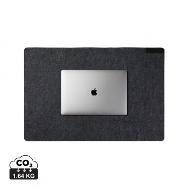 Logo trade promotional merchandise image of: VINGA Albon GRS recycled felt desk pad