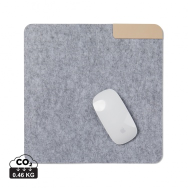 Logo trade promotional merchandise photo of: VINGA Albon GRS recycled felt mouse pad