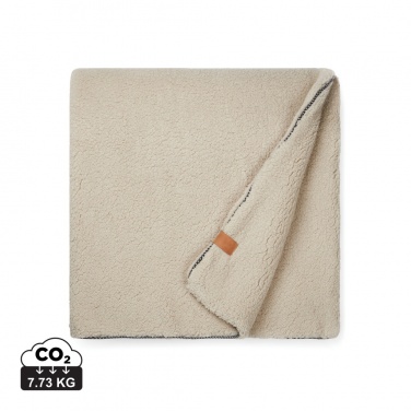 Logo trade business gift photo of: VINGA Maine GRS recycled double pile blanket