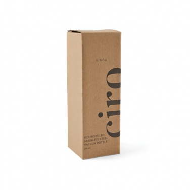 Logo trade promotional item photo of: VINGA Ciro RCS recycled vacuum bottle 300ml