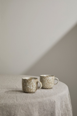Logo trade promotional items image of: VINGA Nuvem stoneware mug, 2 pcs set