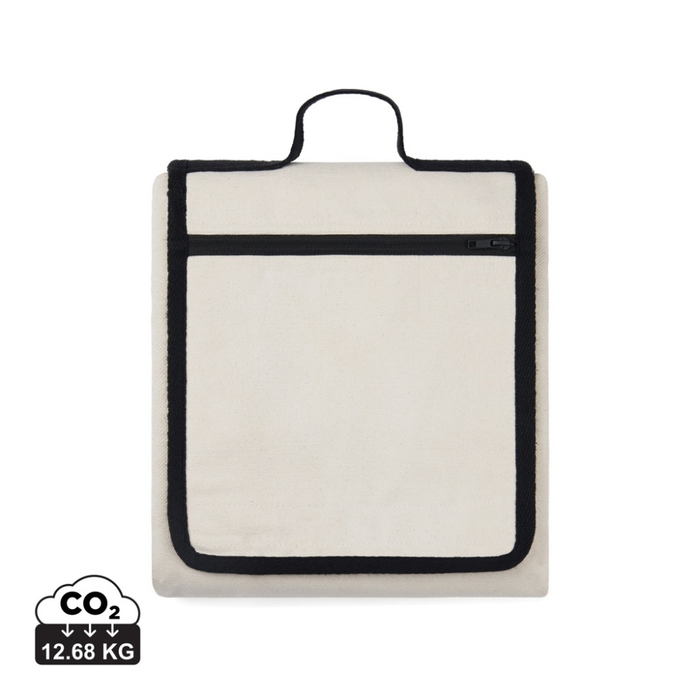 Logo trade promotional products picture of: VINGA Volonne AWARE™ recycled canvas picnic blanket