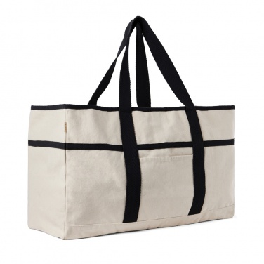 Logotrade advertising products photo of: VINGA Volonne AWARE™ recycled canvas beach bag