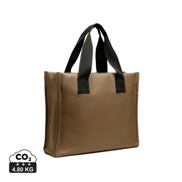Logo trade promotional giveaways picture of: VINGA Bermond RCS recycled PU tote bag