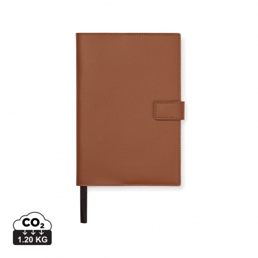 Logo trade promotional giveaways picture of: VINGA Timo PU RCS RPET notebook