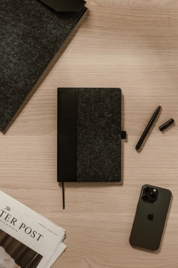 Logotrade promotional giveaway picture of: VINGA Albon GRS recycled felt notebook