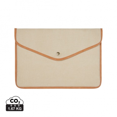 Logotrade promotional gift image of: VINGA Bosler GRS recycled canvas 14" laptop sleeve