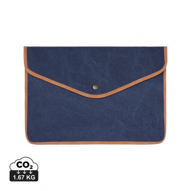 Logo trade promotional giveaways picture of: VINGA Bosler GRS recycled canvas 14" laptop sleeve