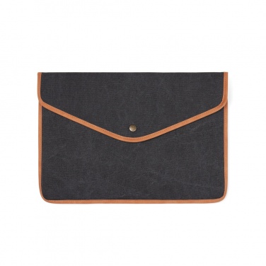 Logo trade business gift photo of: VINGA Bosler GRS recycled canvas 16" laptop sleeve