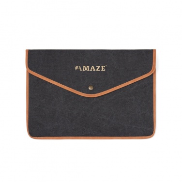 Logotrade corporate gift image of: VINGA Bosler GRS recycled canvas 16" laptop sleeve