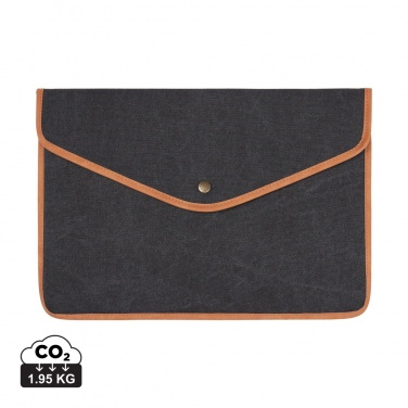 Logotrade promotional giveaways photo of: VINGA Bosler GRS recycled canvas 16" laptop sleeve