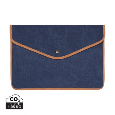 Logotrade promotional merchandise picture of: VINGA Bosler GRS recycled canvas 16" laptop sleeve