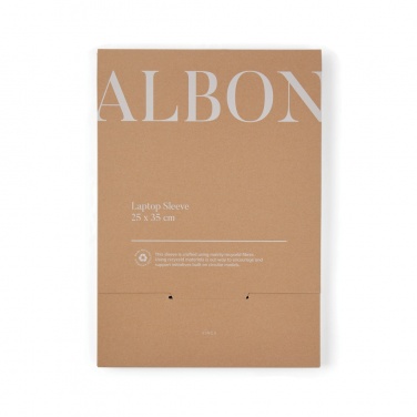 Logo trade promotional merchandise picture of: VINGA Albon GRS recycled felt 15" laptop sleeve